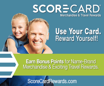 Score card travel rewards